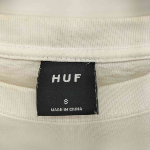 ハフ HUF ロゴ刺繍 ヘビーウェイト L/S Tシャツ メンズ JPN:S