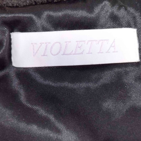 VIOLETTA シアーリボンフリンジチューブトップ レディース FREE