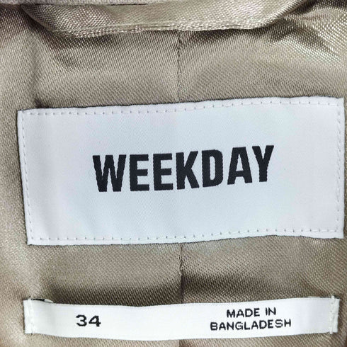 ウィークデイ WEEKDAY 1B テーラードジャケット レディース 34