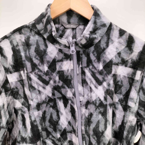 エディーバウアー Eddie Bauer 総柄 ZIP フリース レディース