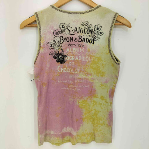 SKINNY MINNIE Y2K ラインストーン タンクトップ レディース import:M