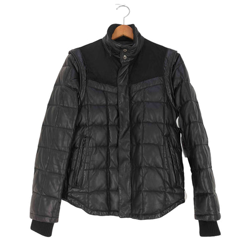 ゴーサンゴーイチプールオム 5351 POUR LES HOMMES 2WAY 羊革 レザー キルティング ダウンジャケット メンズ JPN:2