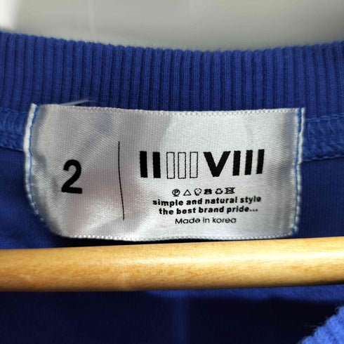 IIIIIVIII フロントキャラクターデザインクルーネックTシャツ メンズ JPN:2