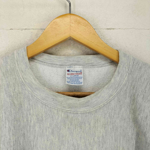 チャンピオン Champion 90s 刺繍タグ REVERSE WEAVE KANSAS BASKETBALL フロントプリント クルーネックスウェット トレーナー メンズ JPN:XL