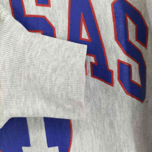 チャンピオン Champion 90s 刺繍タグ REVERSE WEAVE KANSAS BASKETBALL フロントプリント クルーネックスウェット トレーナー メンズ JPN:XL