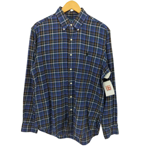ラルフローレン RALPH LAUREN CUSTOM FIT ポニー刺繍 ボタンダウン チェックシャツ メンズ import:M