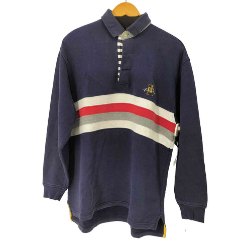 トミーヒルフィガー TOMMY HILFIGER L/S フロントロゴ刺繍ポロシャツ メンズ import:S