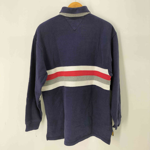 トミーヒルフィガー TOMMY HILFIGER L/S フロントロゴ刺繍ポロシャツ メンズ import:S