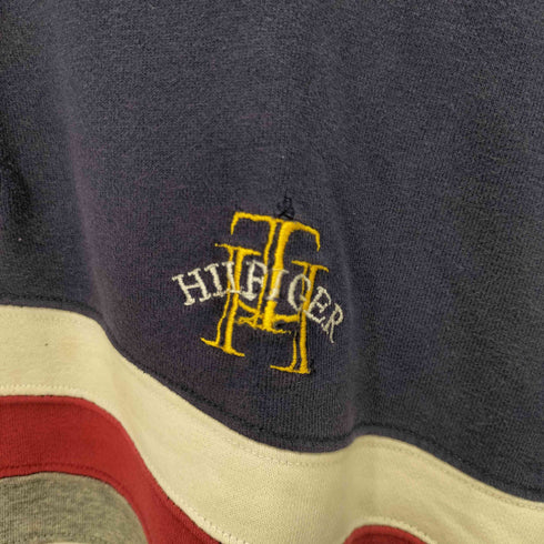 トミーヒルフィガー TOMMY HILFIGER L/S フロントロゴ刺繍ポロシャツ メンズ import:S