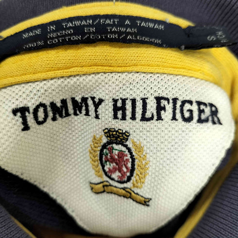 トミーヒルフィガー TOMMY HILFIGER L/S フロントロゴ刺繍ポロシャツ メンズ import:S