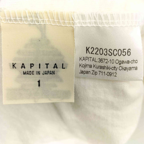 キャピタル KAPITAL 天竺 バンダナHUGE-T Tシャツ メンズ JPN:1