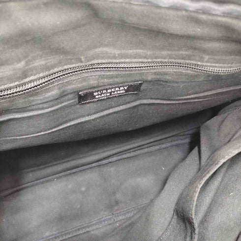 バーバリーブラックレーベル BURBERRY BLACK LABEL ノバチェック 切り替え レザー ハンド ビジネス バッグ メンズ