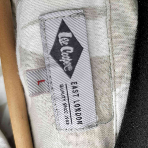 LEE COOPER ボタニカル柄 コットンリネン オープンカラーシャツ メンズ import:L