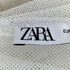 ザラ ZARA レース 刺繍 シアーシャツワンピース レディース import:L