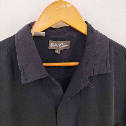BOBBY CHAN シルク オープンカラーシャツ メンズ import:XL