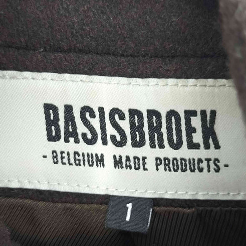 バージズブルック BASISBROEK ベルギー製 カーブジップ ダブルジップ ライダース ブルゾン レディース JPN:1