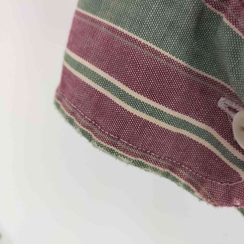 ポロバイラルフローレン Polo by RALPH LAUREN 90S カナダ製 ポニー刺繍 ボタンダウン ストライプシャツ メンズ import:XL