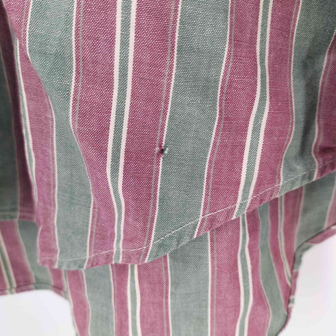 ポロバイラルフローレン Polo by RALPH LAUREN 90S カナダ製 ポニー刺繍 ボタンダウン ストライプシャツ メンズ import:XL