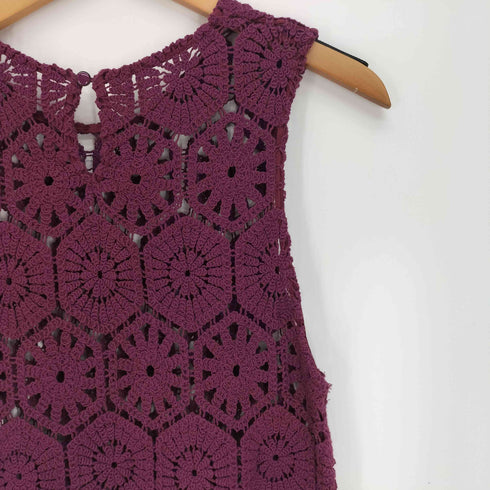 リリーブラウン Lily Brown 20SS クロシェ タンクトップス レディース F