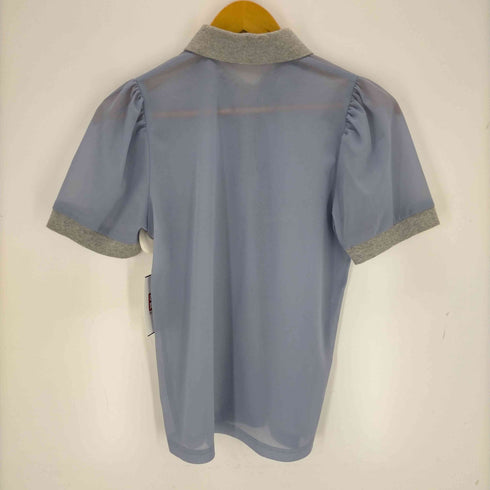 ハニーミーハニー Honey mi Honey sheer chiffon polo tops レディース