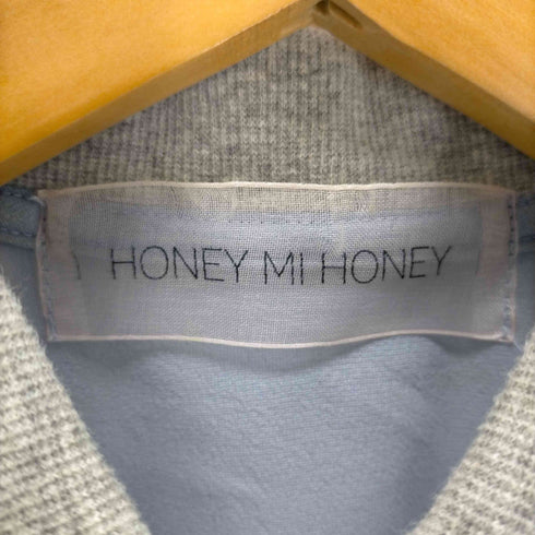 ハニーミーハニー Honey mi Honey sheer chiffon polo tops レディース