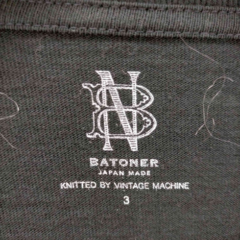 バトナー BATONER MERIYASU T-SHIRT メンズ JPN:3