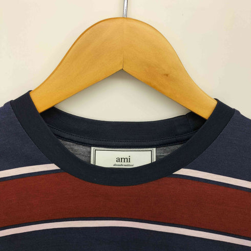 アミアレクサンドルマテュッシ AMI ALEXANDRE MATTIUSSI ポケット ボーダーTシャツ メンズ