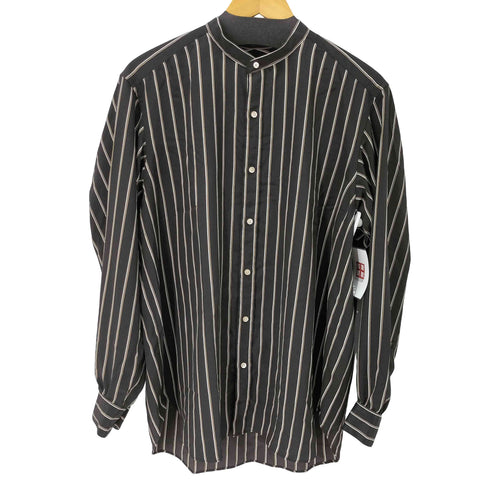 エディフィスラブークル EDIFICE LA BOUCLE 23SS ストライプスタンドカラーシャツ メンズ JPN:2