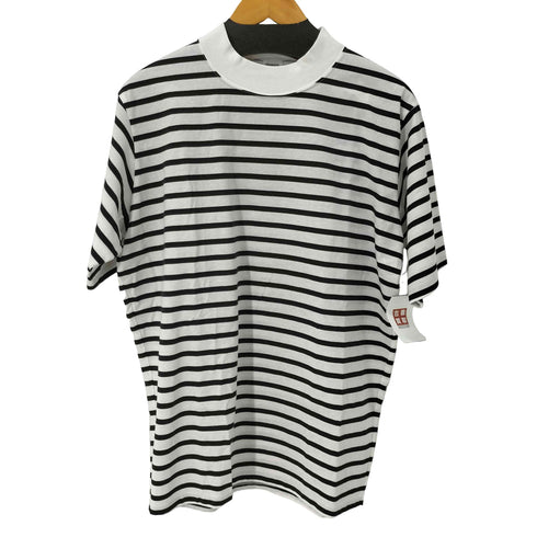 エディフィス EDIFICE S/S ボーダーモックネックTシャツ メンズ JPN:3