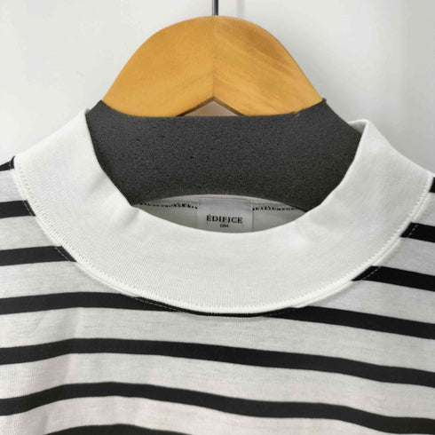エディフィス EDIFICE S/S ボーダーモックネックTシャツ メンズ JPN:3