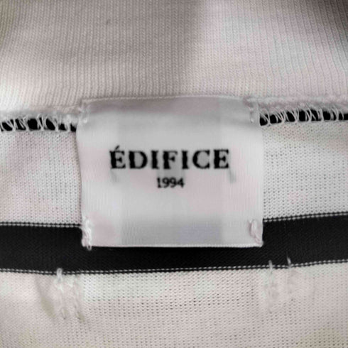 エディフィス EDIFICE S/S ボーダーモックネックTシャツ メンズ JPN:3