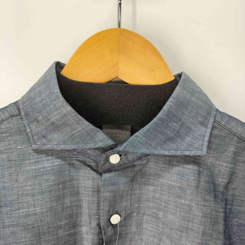 エディフィス EDIFICE L/S リネン混シャツ メンズ import:L