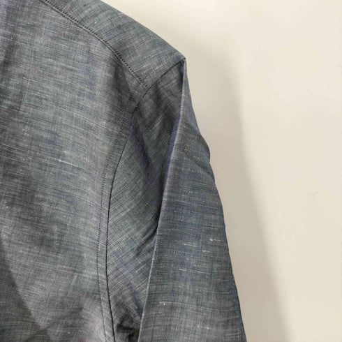 エディフィス EDIFICE L/S リネン混シャツ メンズ import:L