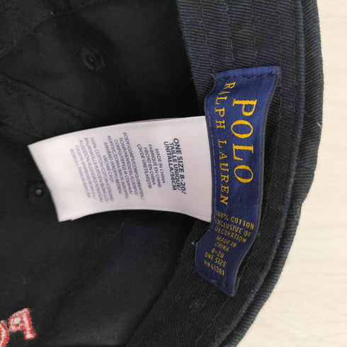 ポロラルフローレン POLO RALPH LAUREN ポニー刺繍 アジャスタブルキャップ レディース ONE SIZE