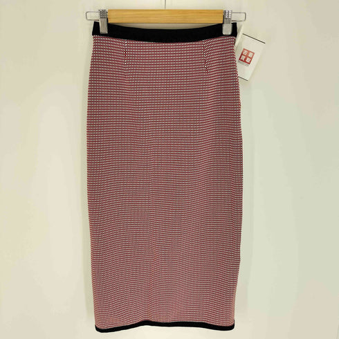 ザラ ZARA モノグラム柄 フロントジップ タイト スカート レディース JPN:M