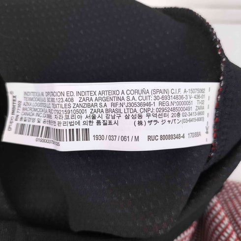 ザラ ZARA モノグラム柄 フロントジップ タイト スカート レディース JPN:M