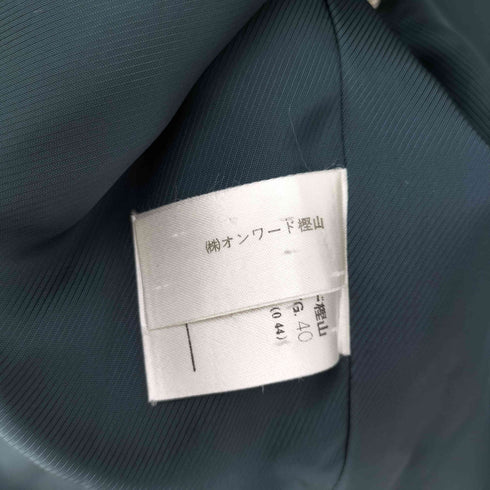 ジャンポールゴルチエフェム Jean Paul GAULTIER FEMME 裏地キュプラ ステッチデザイン ピークドラペル ダブルブレスト テーラード ジャケット レディース EUR:40