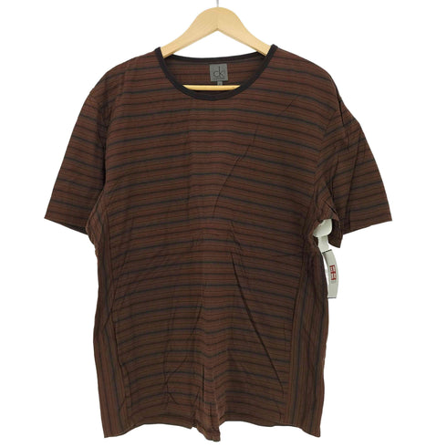 シーケーカルバンクライン ck Calvin Klein ボーダー クルーネック Tシャツ メンズ 4L