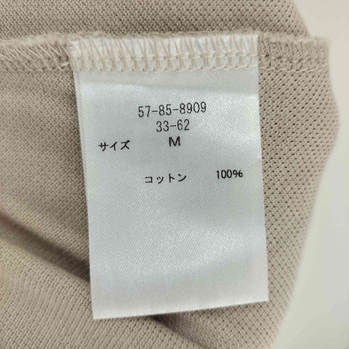 サリースコット Sally Scott 丸襟 チビ襟 ワンポイントロゴ S/S 鹿の子 ポロシャツ レディース import:M