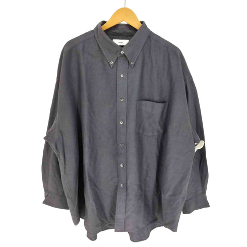 グラフペーパー Graphpaper 21AW Broad L/S Oversized Regular Collar Shirt ブロード ロングスリーブ オーバーサイズ レギュラーカラー シャツ メンズ FREE