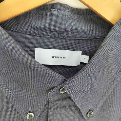 グラフペーパー Graphpaper 21AW Broad L/S Oversized Regular Collar Shirt ブロード ロングスリーブ オーバーサイズ レギュラーカラー シャツ メンズ FREE