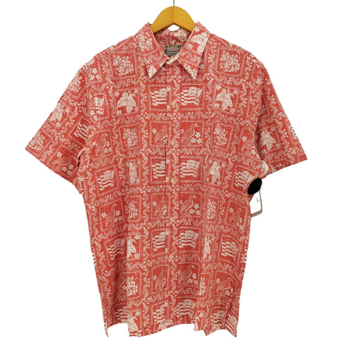 レインスプーナー Reyn Spooner 90S Commemorative Classics ハワイ製 総柄 アロハシャツ メンズ import:XL