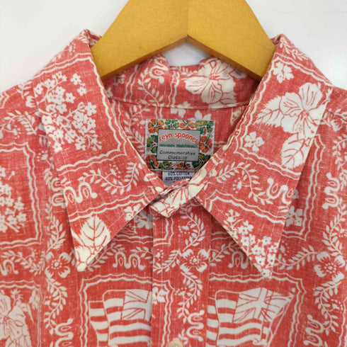 レインスプーナー Reyn Spooner 90S Commemorative Classics ハワイ製 総柄 アロハシャツ メンズ import:XL