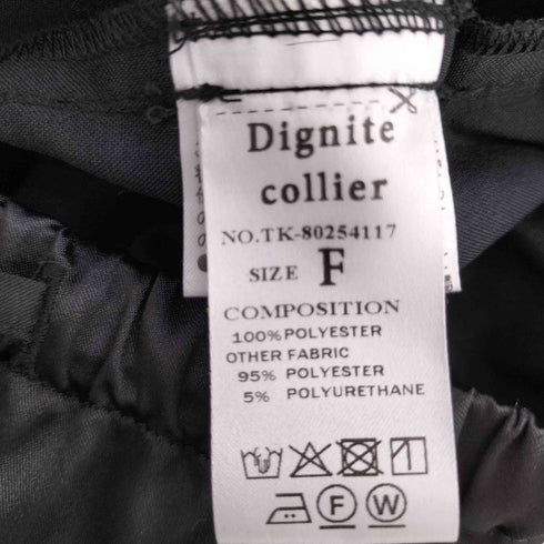 ディニテコリエ Dignite Collier 切替 センタープレスイージースラックス レディース FREE
