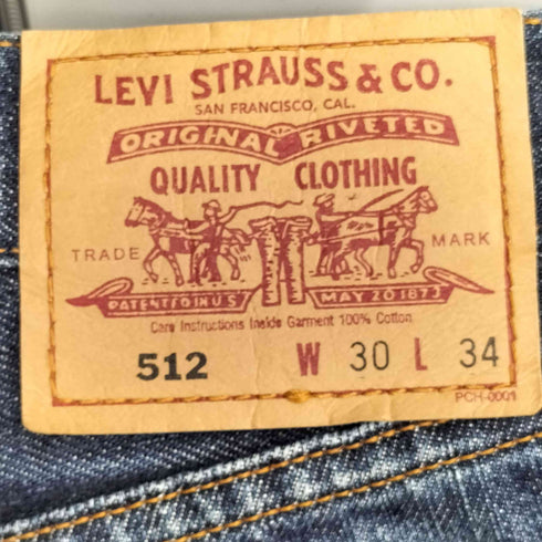 リーバイス Levis 512 ストレートデニムパンツ メンズ 30×34