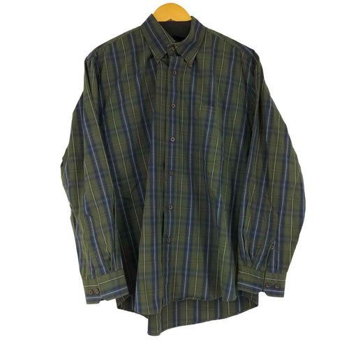 ヴァンヒューゼン VAN HEUSEN L/S BDチェックシャツ メンズ JPN:S