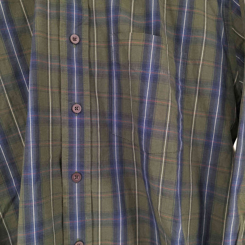 ヴァンヒューゼン VAN HEUSEN L/S BDチェックシャツ メンズ JPN:S