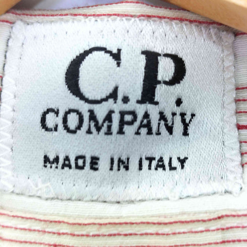 シーピーカンパニー C.P.COMPANY イタリア製 ストライプ 半袖シャツ メンズ 7