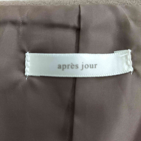アプレジュール Apres jour フリル衿ロングコート レディース FREE
