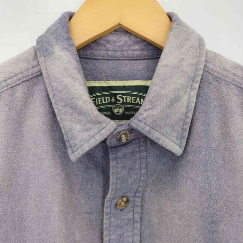 フイールドアンドストリーム FIELD&STREAM 90-00s ナス紺 シャモアクロス シャツ メンズ